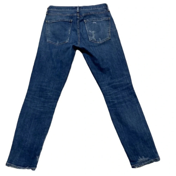 Agolde Sophie Distressed Ankle Length Medium Wash Jeans Size 26 - Picture 4 of 8